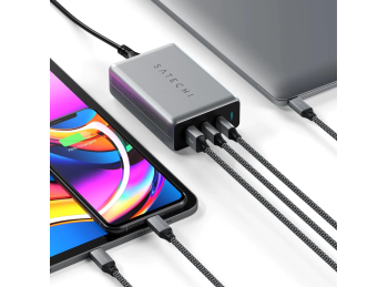 CARGADOR DE DE VIAJE 100W 2 USB C = 1 USB
